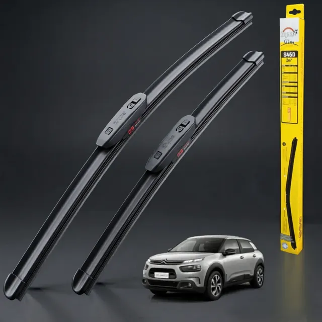 Palheta Limpador Parabrisa C4 Cactus 2018 2019 2020 2021 Preto
