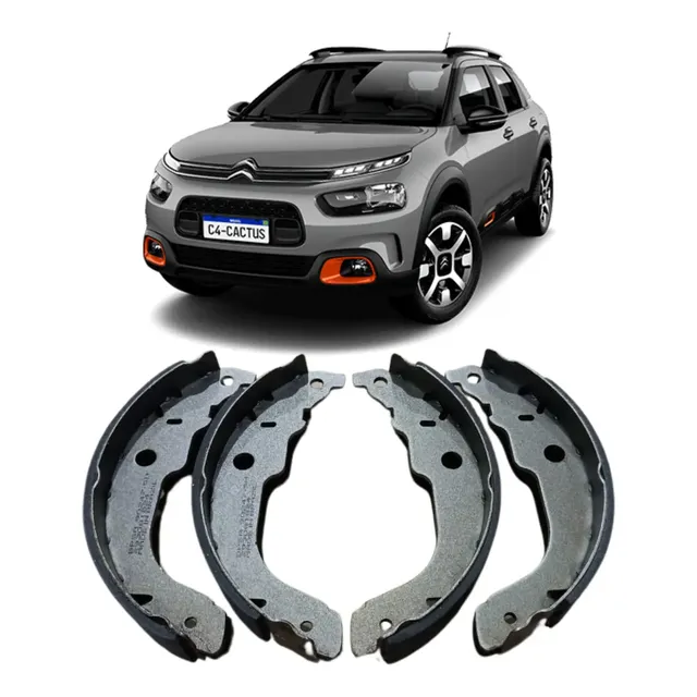 Lona Sapata De Freio Traseiro C4 Cactus 2019 Até 2024 Lona Patim Sapata Freio Com Lona Traseiro C4 Cactus 2019 Até 2024